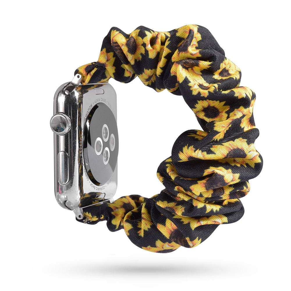 Armband scrunchie till Apple Watch 4, 5, SE, 6 och 7 (42 olika modeller)