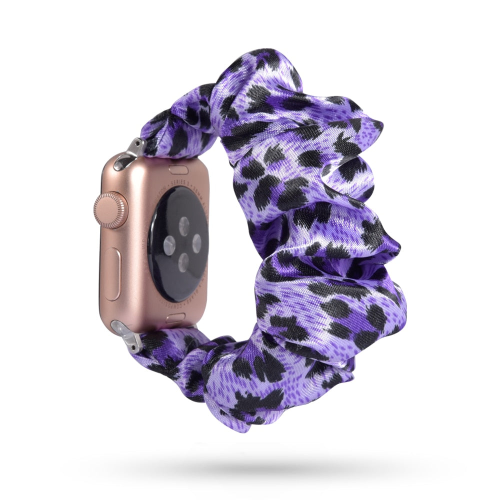 Armband scrunchie till Apple Watch 4, 5, SE, 6 och 7 (42 olika modeller)