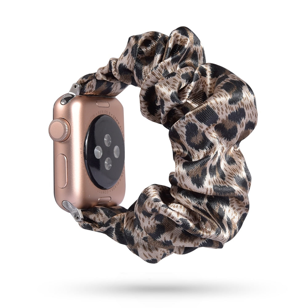 Armband scrunchie till Apple Watch 4, 5, SE, 6 och 7 (42 olika modeller)