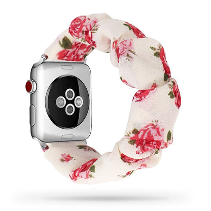 Armband scrunchie till Apple Watch 4, 5, SE, 6 och 7 (42 olika modeller)