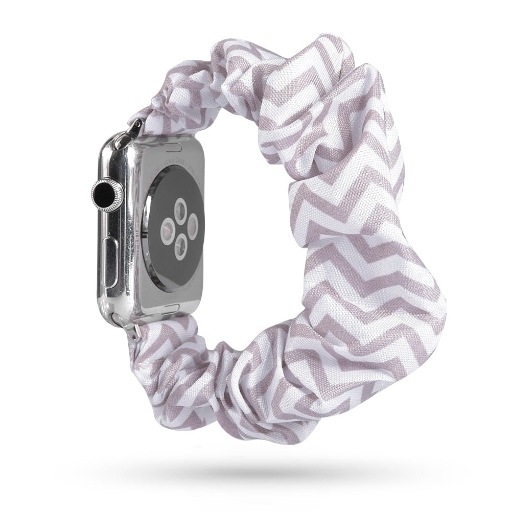 Armband scrunchie till Apple Watch 4, 5, SE, 6 och 7 (42 olika modeller)