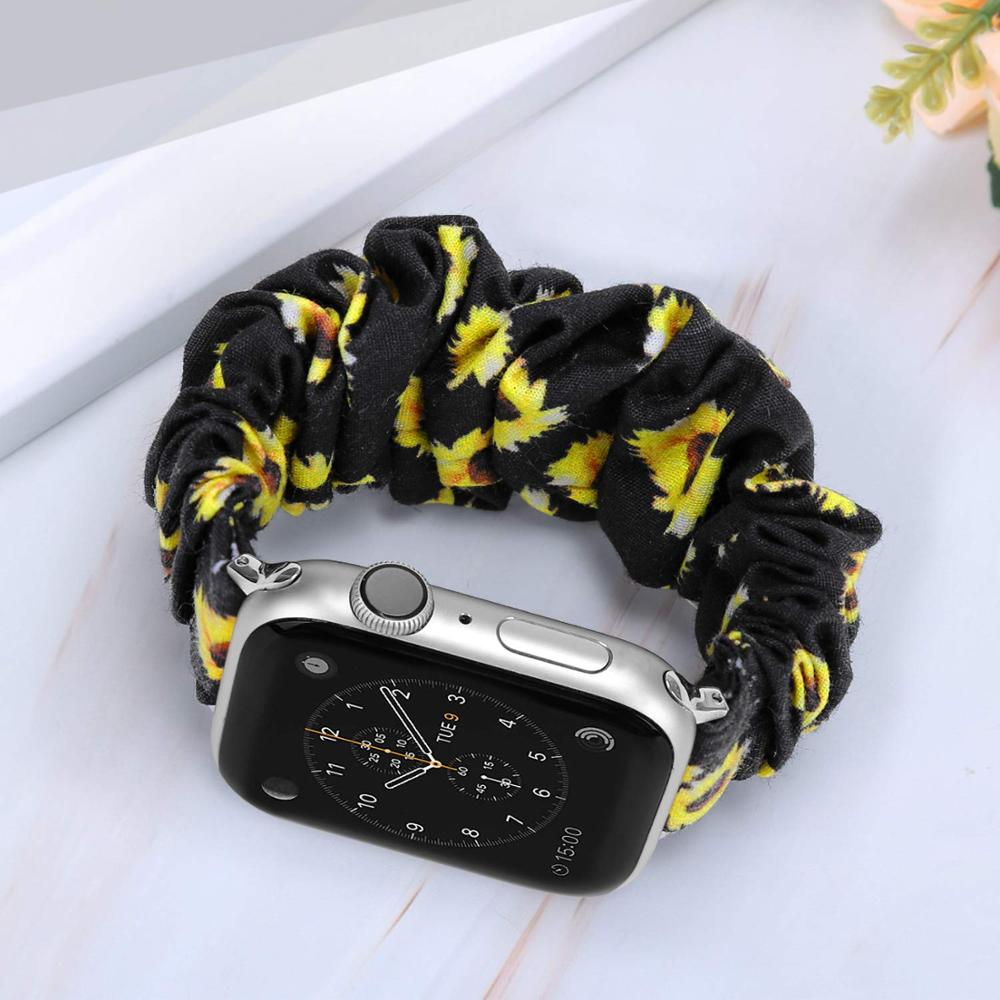 Armband scrunchie till Apple Watch 4, 5, SE, 6 och 7 (42 olika modeller)