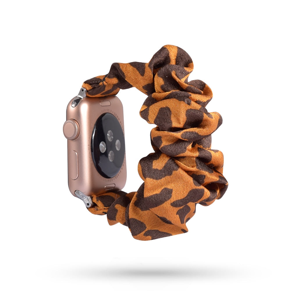 Armband scrunchie till Apple Watch 4, 5, SE, 6 och 7 (42 olika modeller)