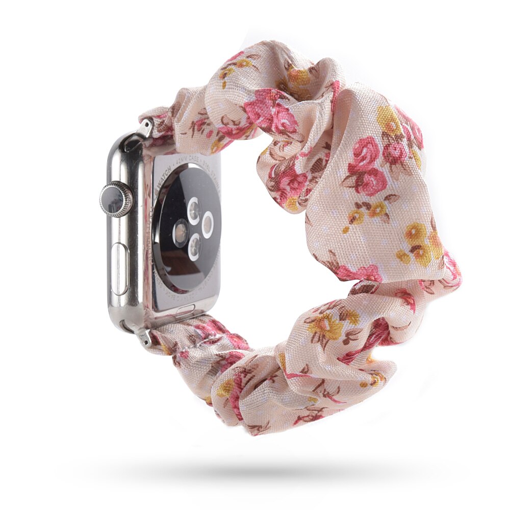 Armband scrunchie till Apple Watch 4, 5, SE, 6 och 7 (42 olika modeller)