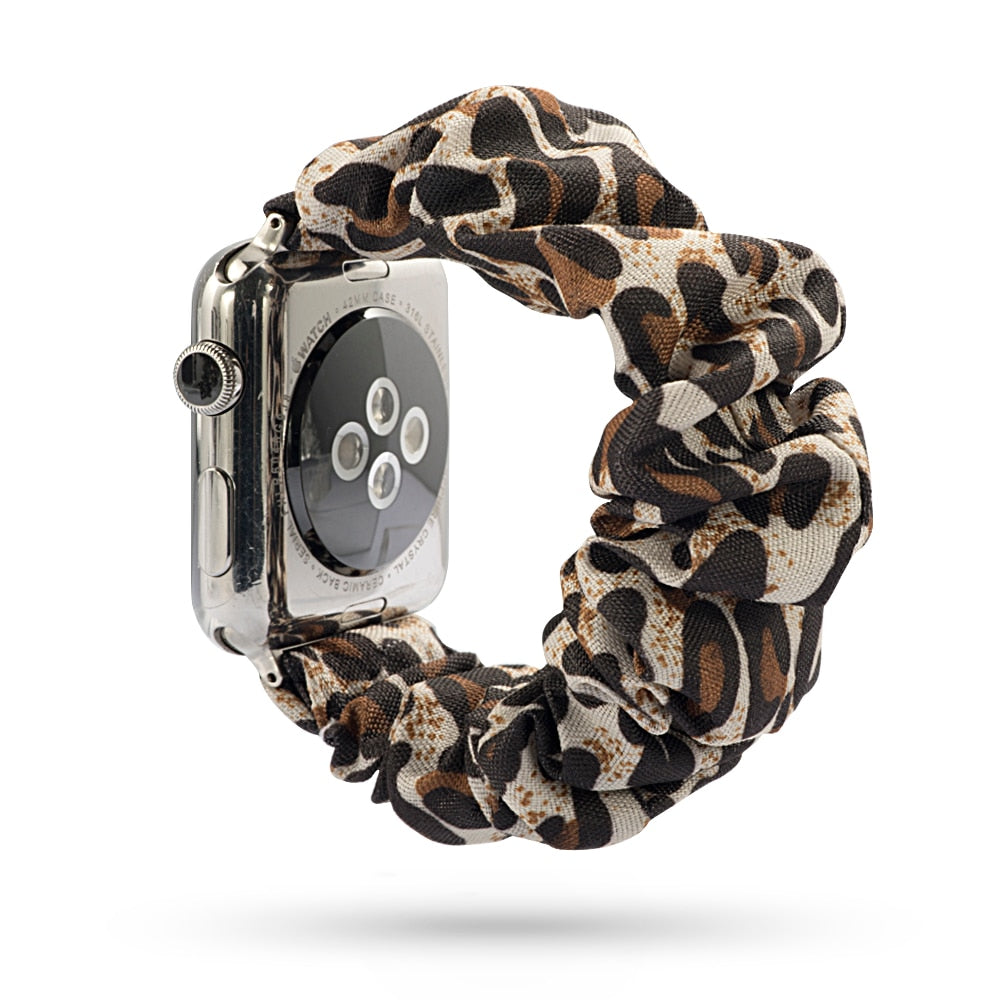 Armband scrunchie till Apple Watch 4, 5, SE, 6 och 7 (42 olika modeller)