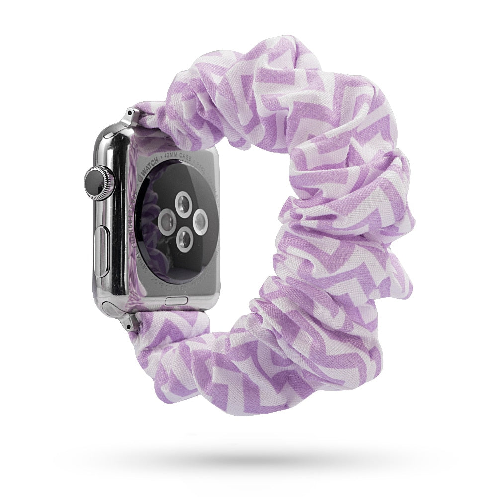 Armband scrunchie till Apple Watch 4, 5, SE, 6 och 7 (42 olika modeller)