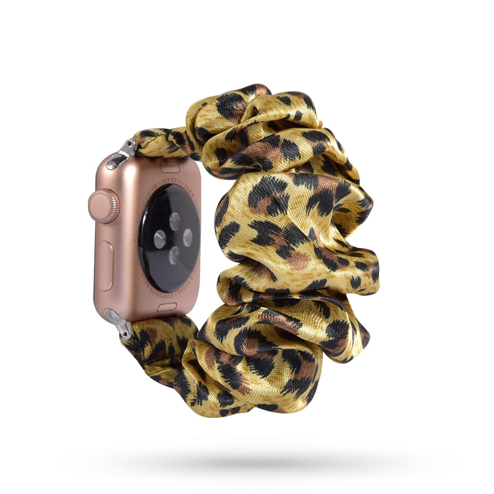 Armband scrunchie till Apple Watch 4, 5, SE, 6 och 7 (42 olika modeller)