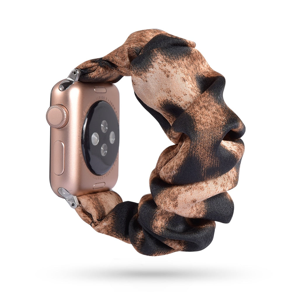 Armband scrunchie till Apple Watch 4, 5, SE, 6 och 7 (42 olika modeller)