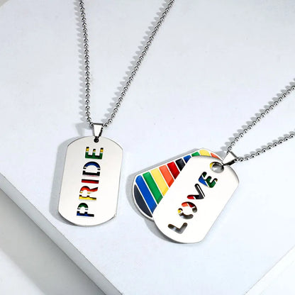 Halsband - pride, love, equality och regnbågsfärgat