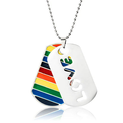 Halsband - pride, love, equality och regnbågsfärgat