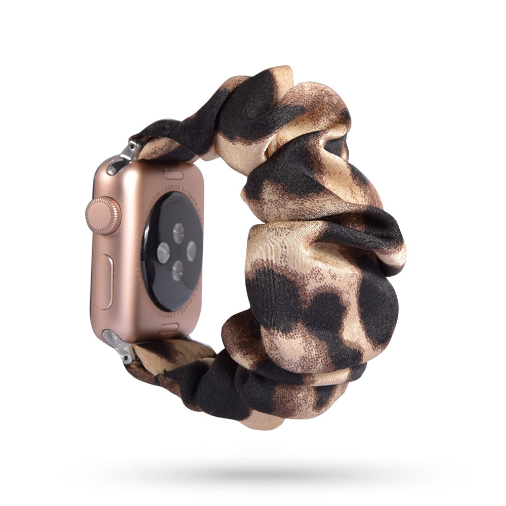 Armband scrunchie till Apple Watch 4, 5, SE, 6 och 7 (42 olika modeller)