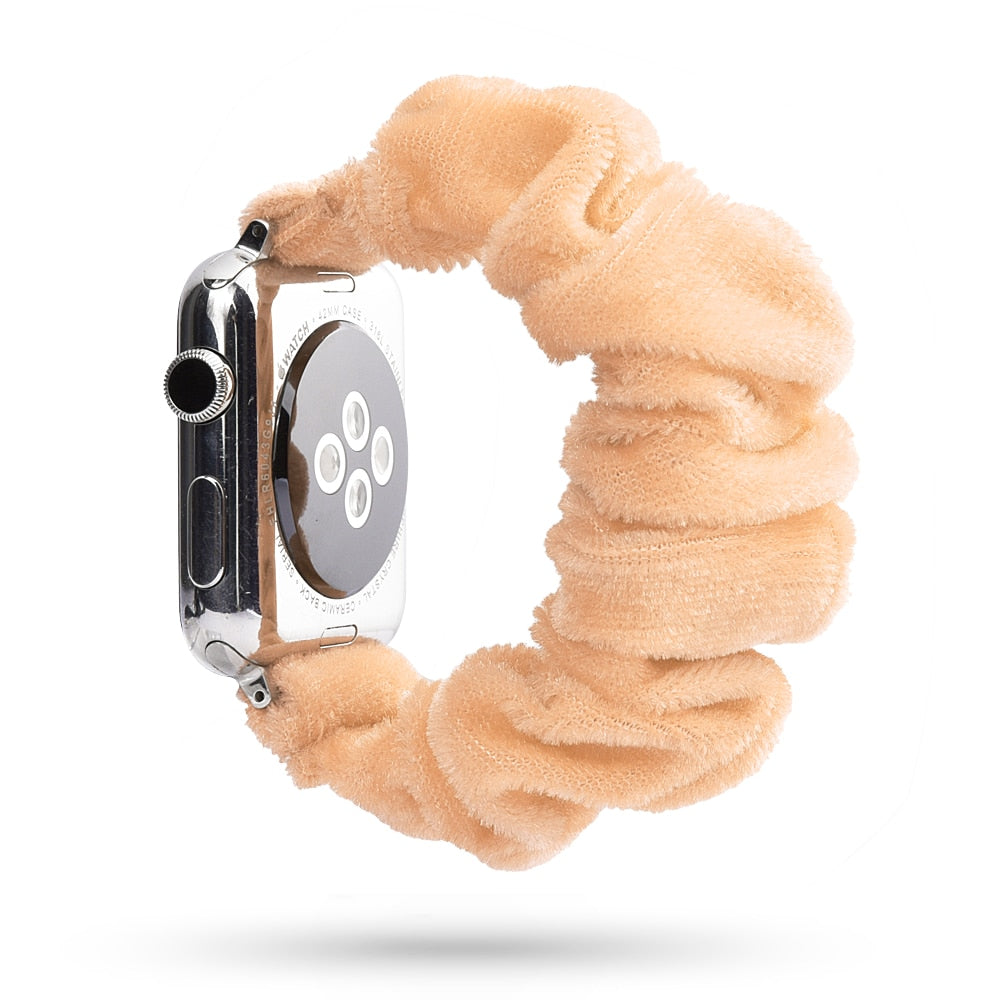 Armband scrunchie till Apple Watch 4, 5, SE, 6 och 7 (42 olika modeller)