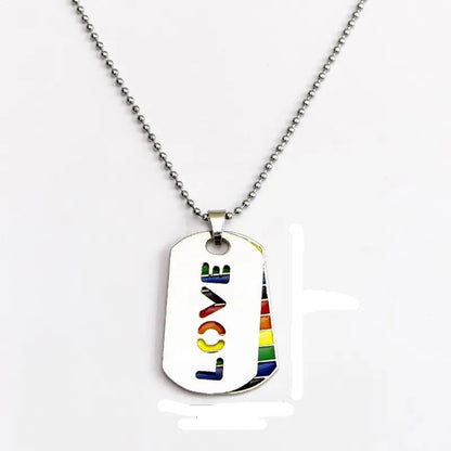 Halsband - pride, love, equality och regnbågsfärgat