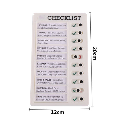 Att göra lista / checklista - dra en knapp från rött till grönt när sysslan är gjord