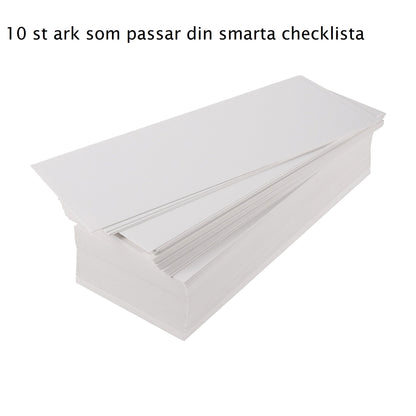 Att göra lista / checklista - dra en knapp från rött till grönt när sysslan är gjord